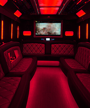 limousine bus interior